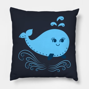 Aqua ocean animals - Whale Pillow