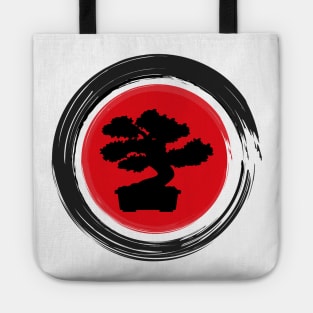 Japanese Bonsai Zen Enso Circle Tshirt Tote