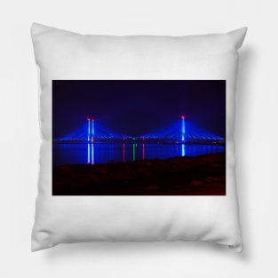 Indian River Bridge After Dark Pillow