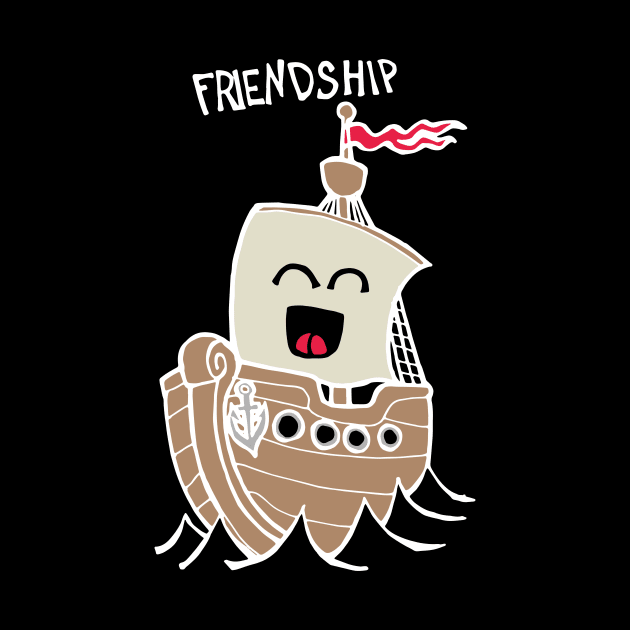 Friendship / Friend Ship (White) by Graograman