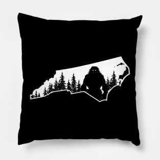 North Carolina Bigfoot Pillow