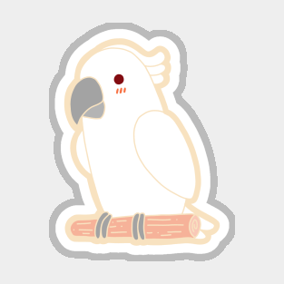 Cute Parrot - White Magnet