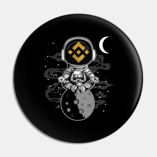 Astronaut Binance BNB Coin To The Moon Crypto Token Cryptocurrency Wallet Birthday Gift For Men Women Kids Pin