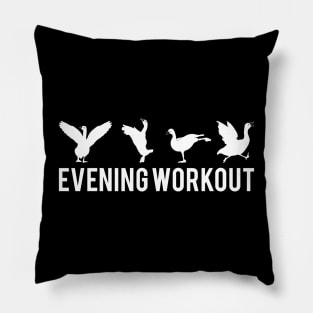 Evening Workout White Duck Exercising Pillow