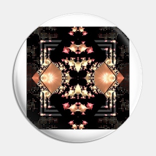 Mirrored Mandelbrot Pin