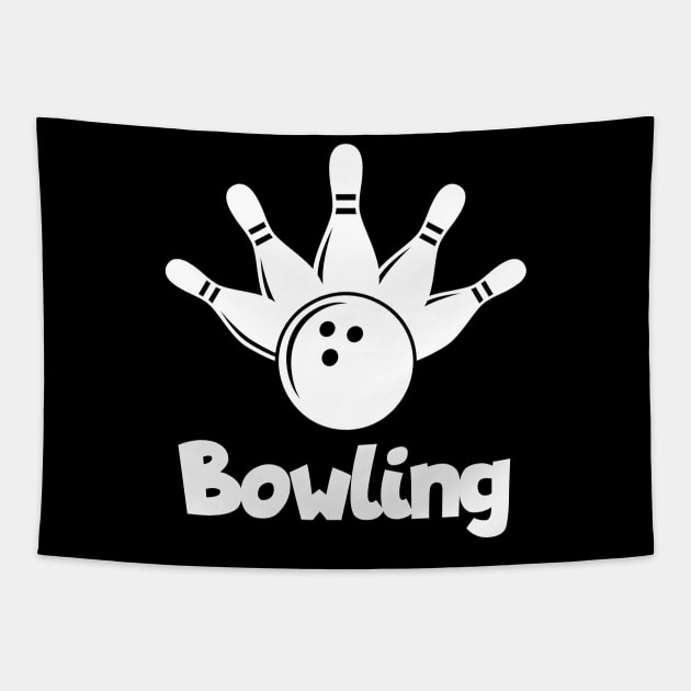 Bowling Tapestry by maxcode