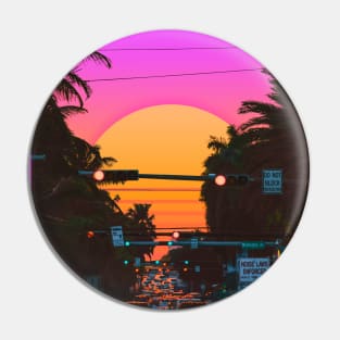 Vaporwave Sunset III (Miami Vice) Pin