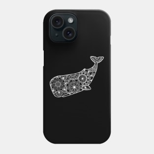 Whale (black and white) Phone Case