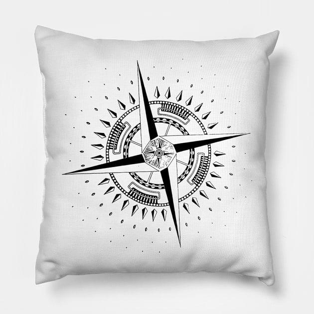 Compass Pillow by Akman