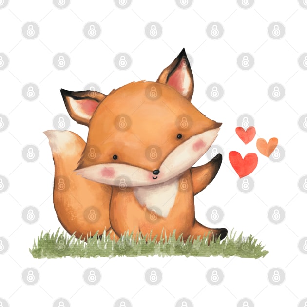 Valentines Fox by MarinasingerDesigns