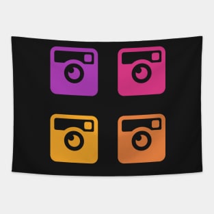 Insta Sunset Cameras Tapestry