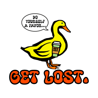 GET LOST. DUCK LOGO ORANGE T-Shirt