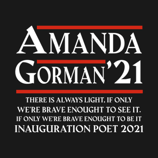 Amanda Gorman 2036 Inauguration 2021 Poet Poem Funny Gift Retro Vintage T-Shirt