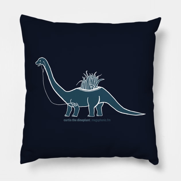 Curtis the Dinoplant Pillow by Megaphonic