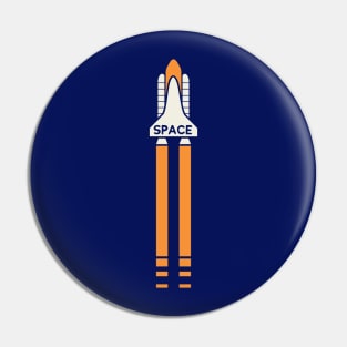 Space Shuttle Blasting Away Pin