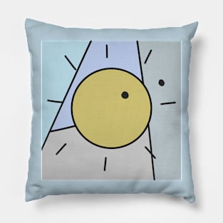 Abstract Sun Pillow