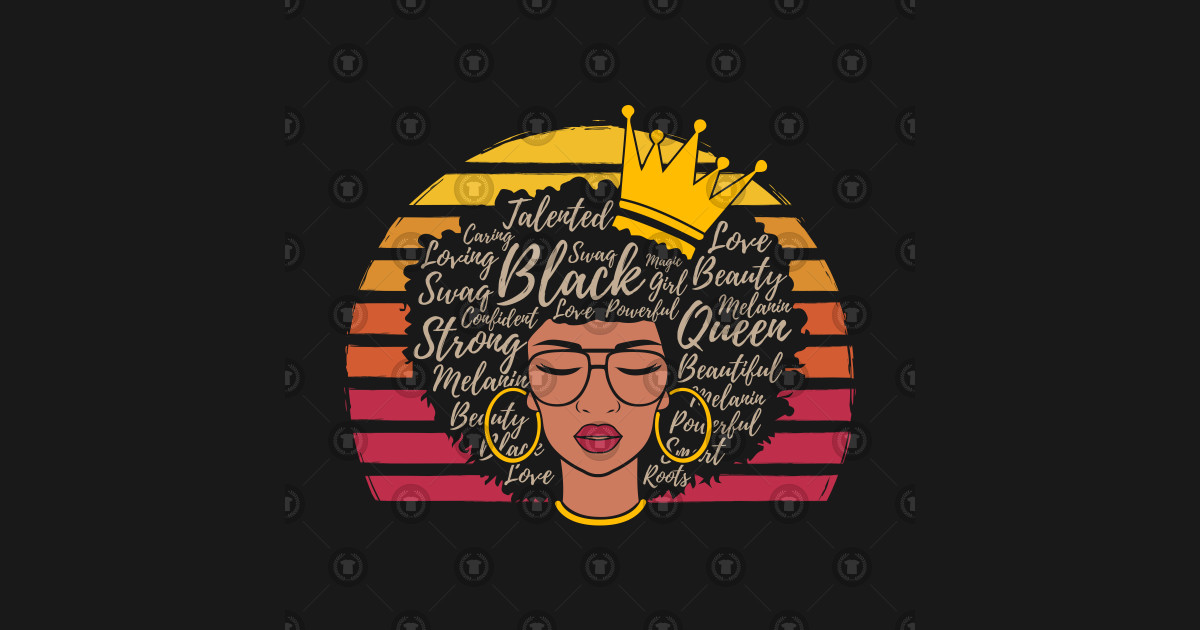 black history month afro natural hair word art for women word for black and white