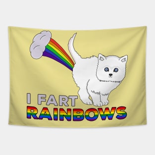 I Fart Rainbows - Funny Cat Fart Rainbow Tapestry