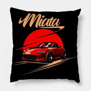 Mazda Miata MX 5 Red Bali Road Pillow