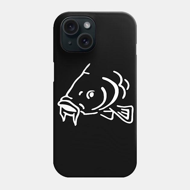 CARP SILHOUETTE MENS Phone Case by tirani16