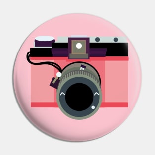 Pink Aesthetic Camera Pin