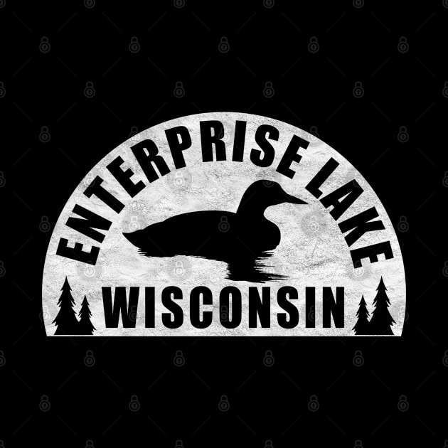 Enterprise Lake Northern Wisconsin Loon by BirdsEyeWorks