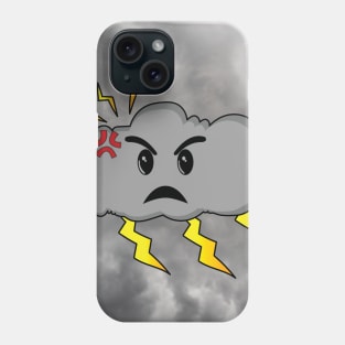 Fantasy Angry Cloud With Lightning Phone Case