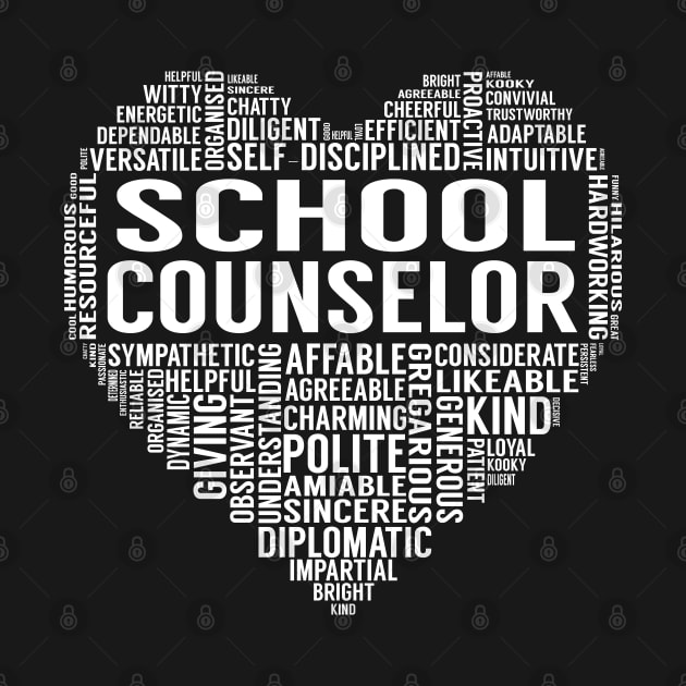 School Counselor Heart by LotusTee