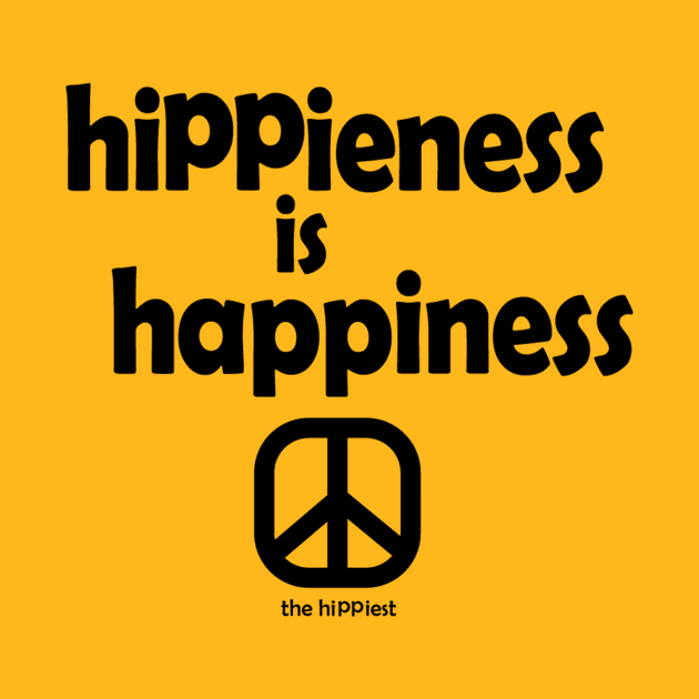 Hippieness Is Happieness (Black Ink) by TheHippiest