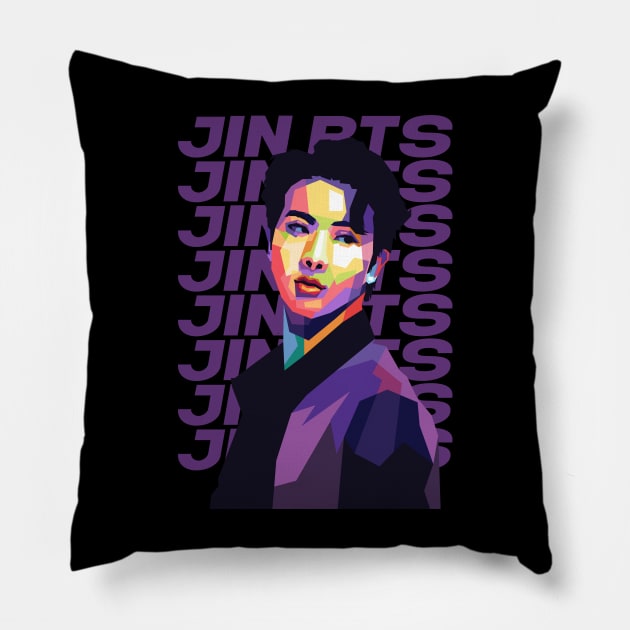 Bts jin Pillow by Danwpap2