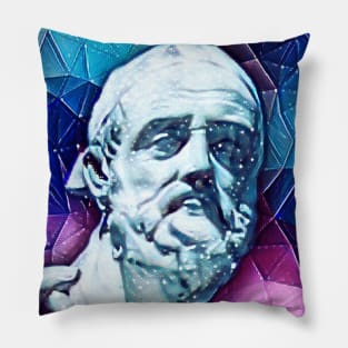 Polybius Snowy Portrait | Polybius Artwork 13 Pillow