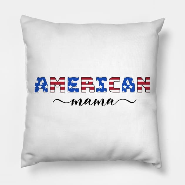 American mama Pillow by Anines Atelier