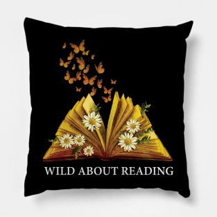 Wild about reading Golden Book Butterfly Pillow