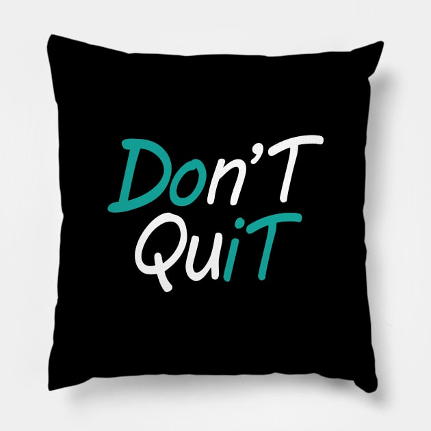 Do It Pillow by Saltee Nuts Designs