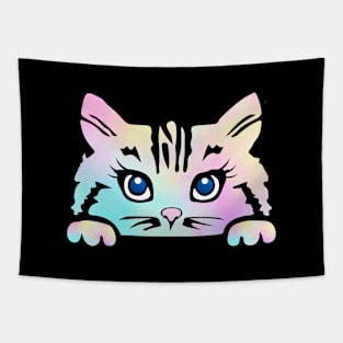 Tie Dye Kitty Tapestry