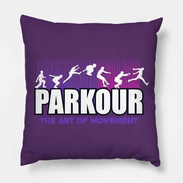 PARKOUR THE ART Pillow by beanbeardy