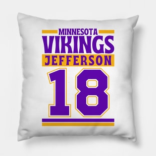 Minnesota Vikings Jefferson 18 American Football Edition 3 Pillow