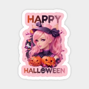 happy halloween barbie Magnet