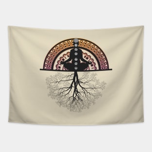 Rooted Meditator Tapestry