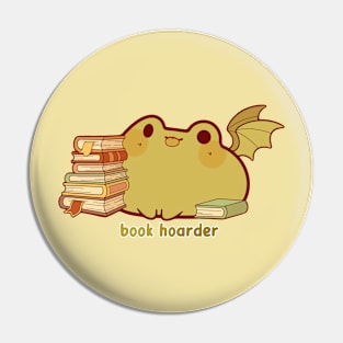 Book hoarder Pin