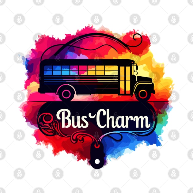 School Bus Charm by Vehicles-Art