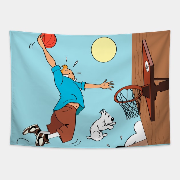 Destination Dunk! Tapestry by dbl_drbbl