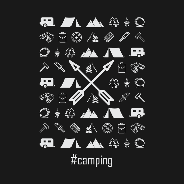 Camping Pattern by POD Anytime