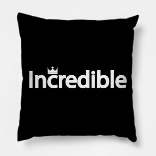 Incredible typographic logo design Pillow