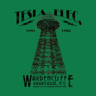 Tesla Tower - Wardenclyffe weathered board distressed (2 of 2) T-Shirt