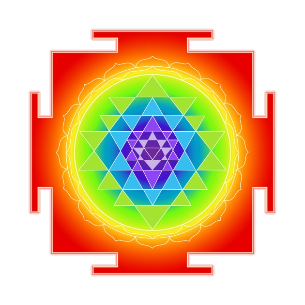 Sri Yantra Chakras Color by PixDezines