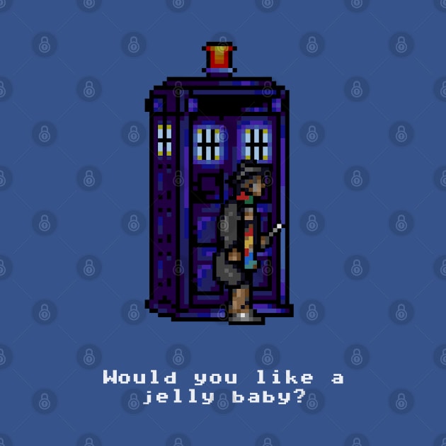 Time and Relative Pixels: Fourth Doctor by RiottDesigns