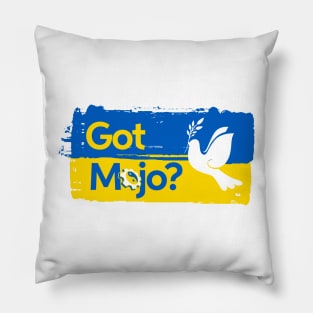 Got Mojo? Ukraine Flag Pillow