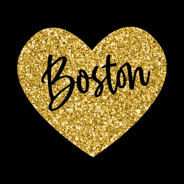 I Love Boston Massachusetts USA by JKFDesigns