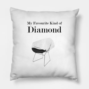 My Favourite Kind of Diamond- Diamond Chair Harry Bertoia Pillow